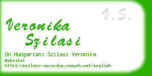 veronika szilasi business card